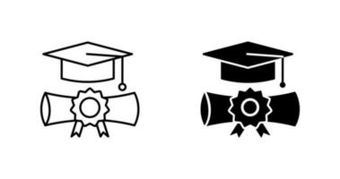 icono de vector de graduación