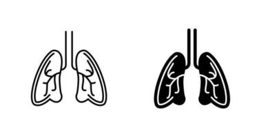 icono de vector de pulmones