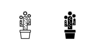 icono de vector de cactus