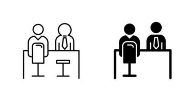 Employee Interview Vector Icon