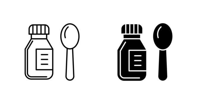 icono de vector de jarabe