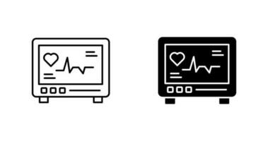 icono de vector de cardiograma