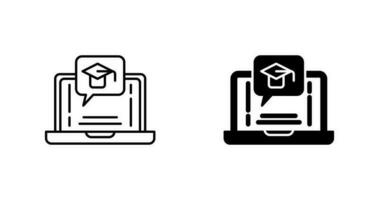 E Learning Vector Icon