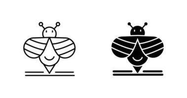 icono de vector de abeja