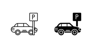 icono de vector de estacionamiento