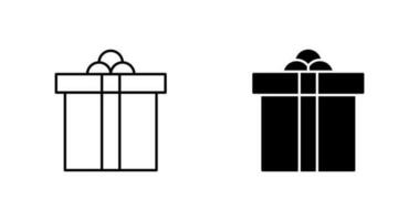 icono de vector de caja de regalo