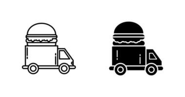 Fast Food Truck Vector Icon