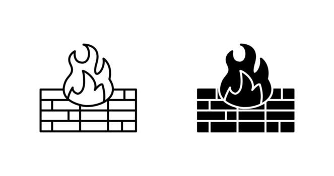 Firewall Vector Icon