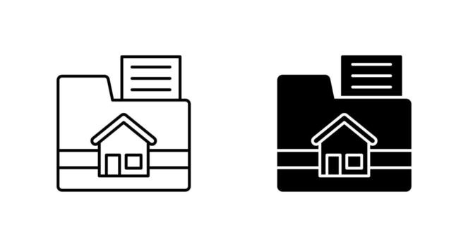 icono de vector de carpeta