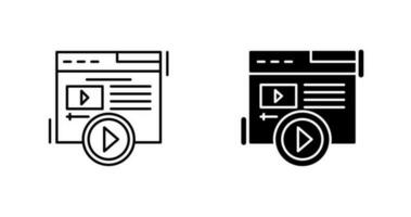 Video Content Vector Icon