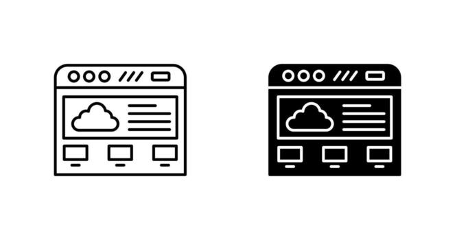 Cloud Computing Vector Icon
