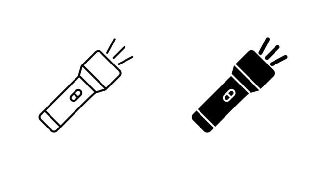 icono de vector de linterna