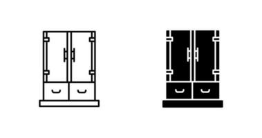 icono de vector de cajón de gabinete