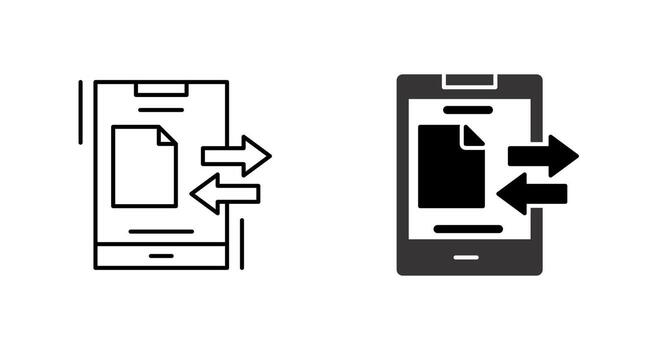 Data Transfer Vector Icon