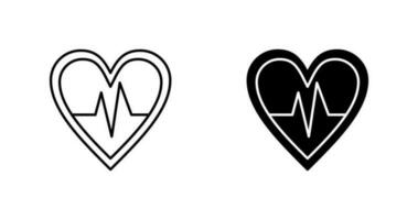 icono de vector de cardiograma