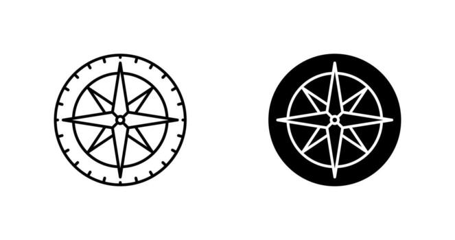 Compass Vector Icon