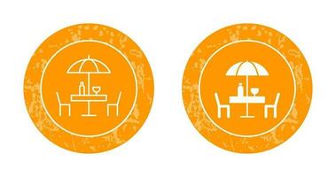 Unique Cafe Table Vector Icon