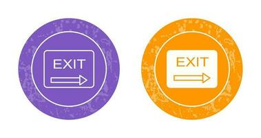 Unique Exit Vector Icon