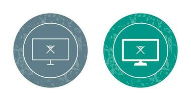 Unique Disconnected Network Vector Icon