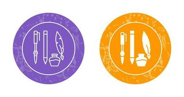 Unique Writing Equipment Vector Icon