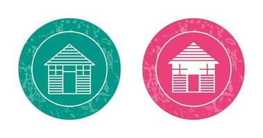 Wood Cabin Vector Icon