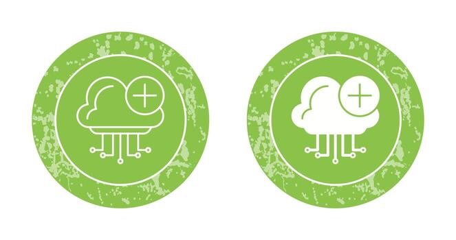 icono de vector de computación en la nube