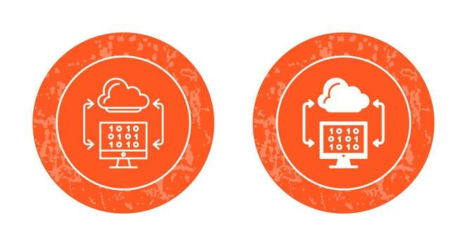 Cloud Coding Vector Icon