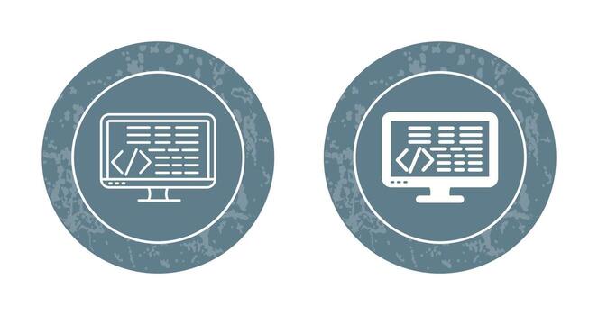 icono de vector de codificación