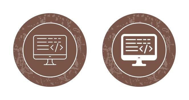 icono de vector de codificación