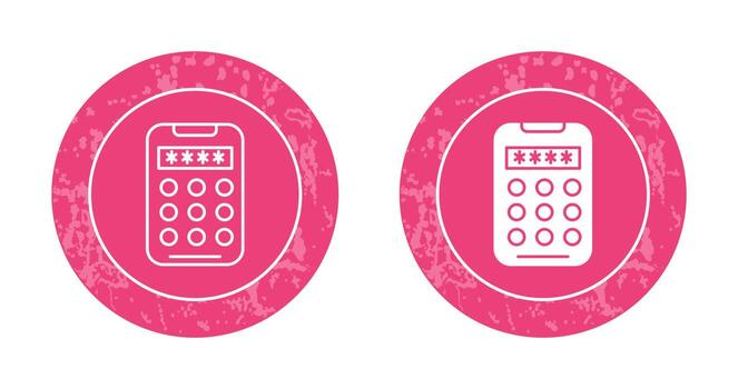 icono de vector de código pin