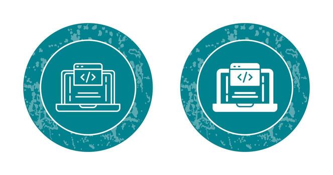 icono de vector de codificación