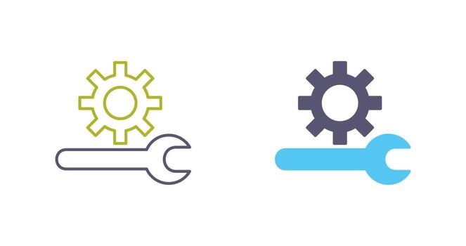 icono de vector de soporte técnico único