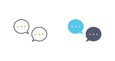 Unique Conversation Bubbles Vector Icon