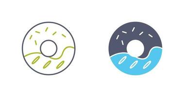 Cream Doughnut Vector Icon