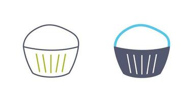 icono de vector de muffin de chocolate