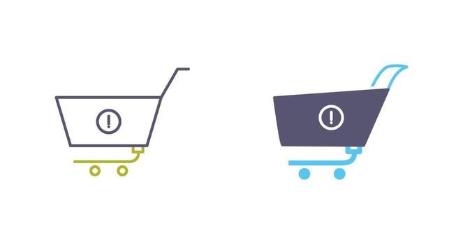 Unique Warning Vector Icon