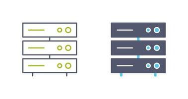 Unique Server Network Vector Icon