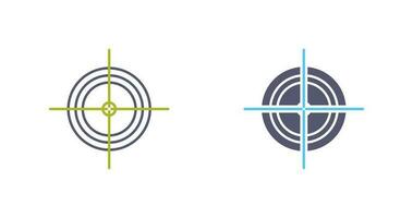 Unique Target Vector Icon