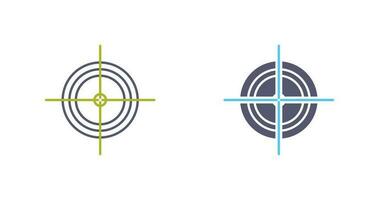 Unique Target Vector Icon