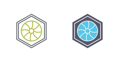 Unique Hexagonal Diaphram Vector Icon