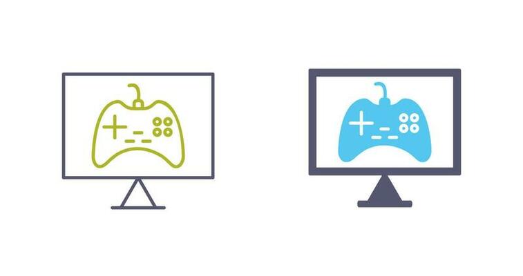 Unique Online Games Vector Icon