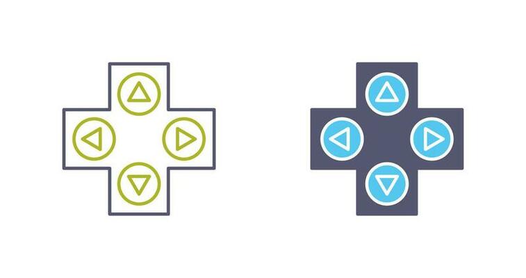 Unique Gaming Control Vector Icon