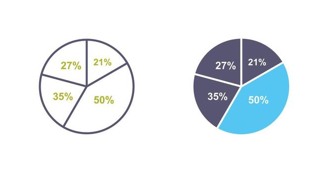 Pie Chart Vector Icon