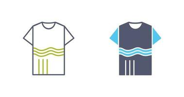 T Shirt with lines Vector Icon