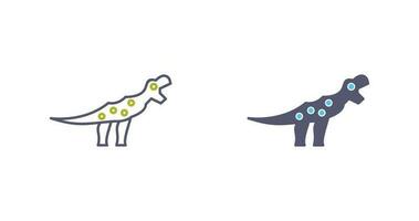 icono de vector de dinosaurio