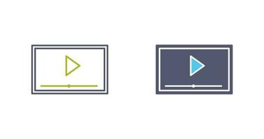 Video Screening Vector Icon