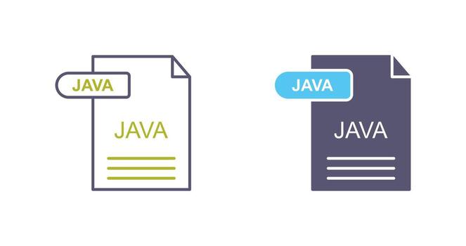 icono de vector de java