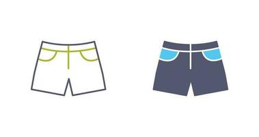 icono de vector de pantalones cortos