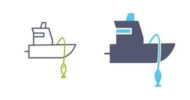 Fishing Boat Vector Icon