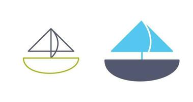 Small Yacht Vector Icon